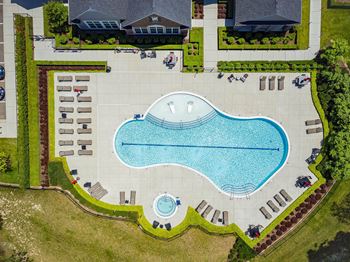 Heated resort-style pool and spa with sundeck